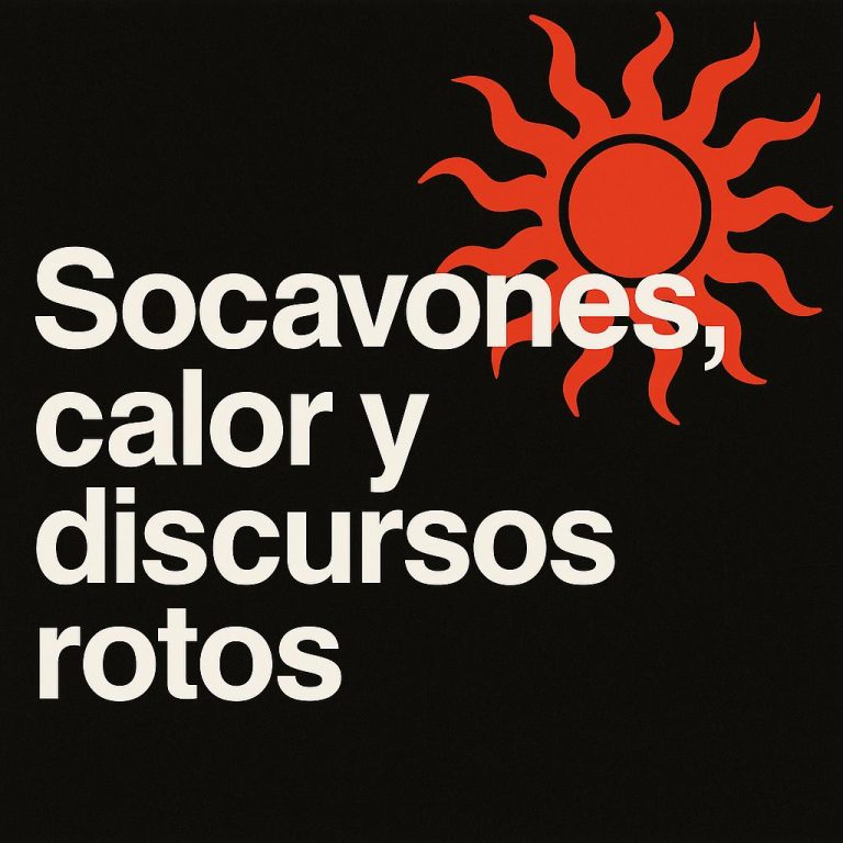 Socavones calor y discursos rotos