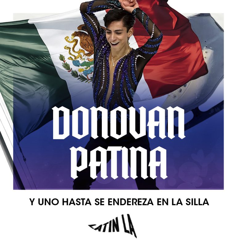 Donovan patina y uno hasta se endereza en la silla. (Olimpiadas de invierno 2026).