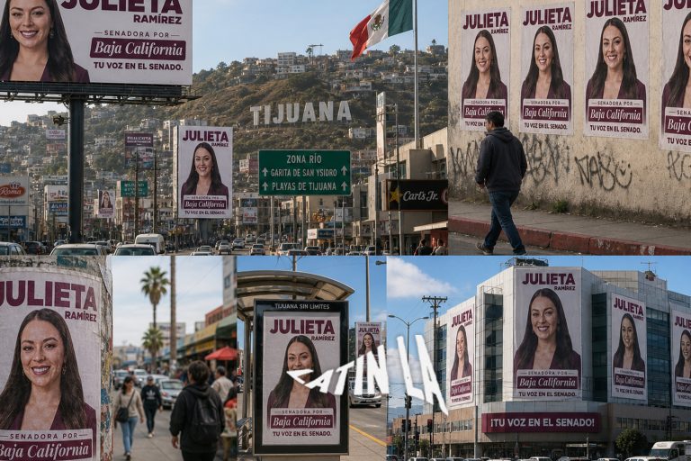 Morena ordena frenar campaña de Julieta Ramírez mientras Baja California amanece tapizada de lonas