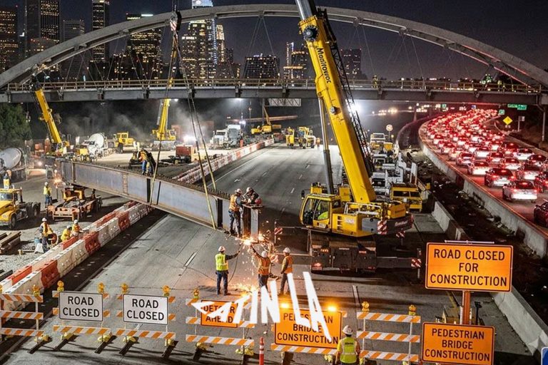 LAX anuncia cierres viales en julio por construcción de nuevo puente peatonal